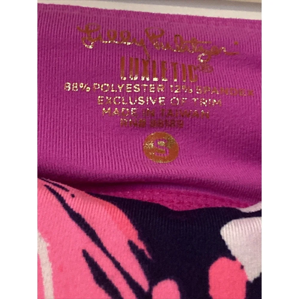 Lilly Pulitzer A Jungle In Here Pink Navy‎ Leggings Size Small
